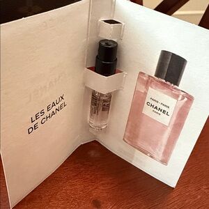 CHANEL Les Eaux de Chanel Perfume Sample with Pink Hue